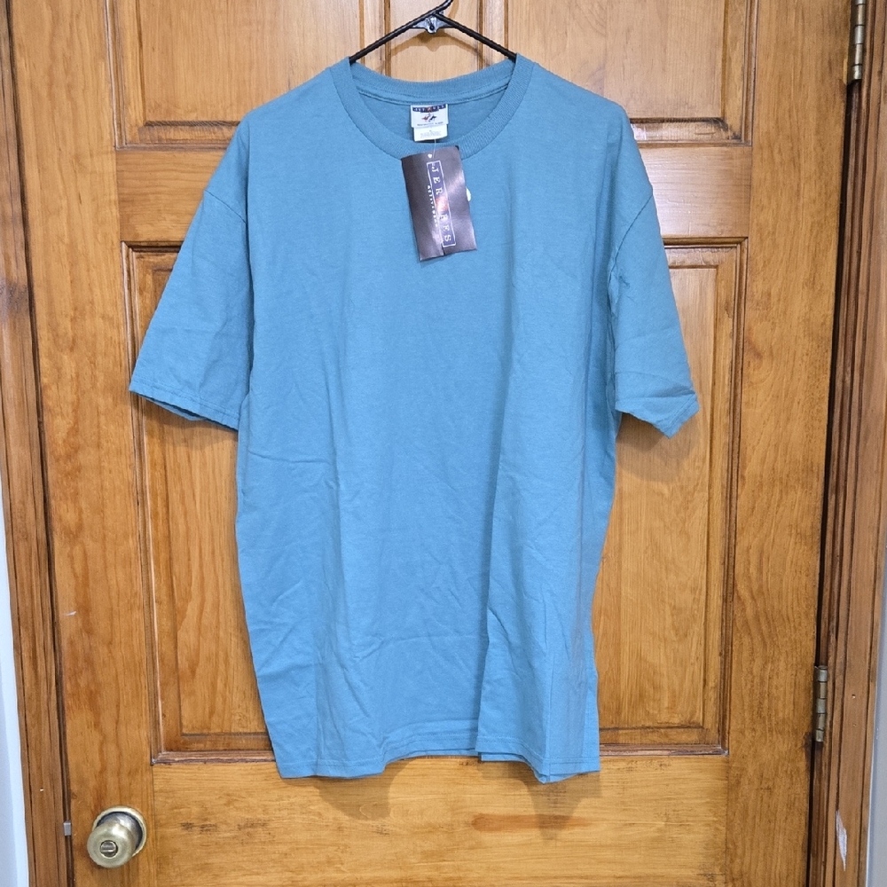 Jerzees Men's Active Wear Teal Short Sleeve Shirt